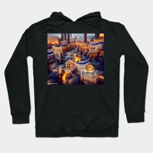 BURNING BABYLON ORIGINAL AI DIGITALLY GENERATED ARTWORK Hoodie